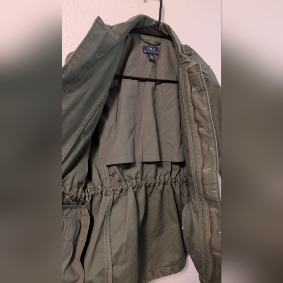 Polo by Ralph Lauren Olive Girls Military Style Field Jacket - Picture 9 of 12
